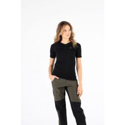 Koszulka turystyczna damska Woolona Elma Merino. Czarne koszulki sportowe damskie WOOLONA, s, bez wzorów, bez kołnierzyka, bez ramiączek. W wyprzedaży za 261.00 zł.