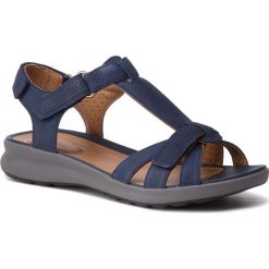 Sandały CLARKS - Un Adorn Vibe 261417214 Navy Nubuck. Klapki damskie Clarks. W wyprzedaży za 339.00 zł.
