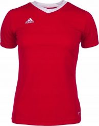 Adidas Koszulka damska adidas Entrada 22 Jsy czerwona H57571 2XS. Czerwone t-shirty damskie Adidas, xs, bez wzorów, bez kołnierzyka. Za 65.69 zł.