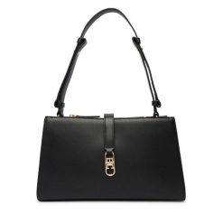 Torebka Tommy Hilfiger. Czarne torebki do ręki damskie Tommy Hilfiger, bez wzorów, klasyczne, bez dodatków. Za 649.99 zł.