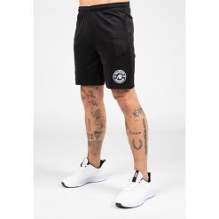 Vernon Track Szorty - Czarny. Czarne krótkie spodenki sportowe męskie GORILLA WEAR, bez wzorów, na fitness i siłownię. Za 191.00 zł.