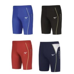Krótkie premium Mizuno JPN mid tight. Białe legginsy sportowe męskie Mizuno, bez wzorów, krótkie, do biegania. Za 166.50 zł.
