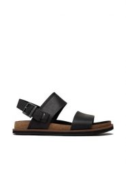 Timberland Sandały Amalfi Vibes TB0A2CET015 Czarny. Czarne sandały męskie Timberland, ze skóry, bez zapięcia. Za 309.99 zł.