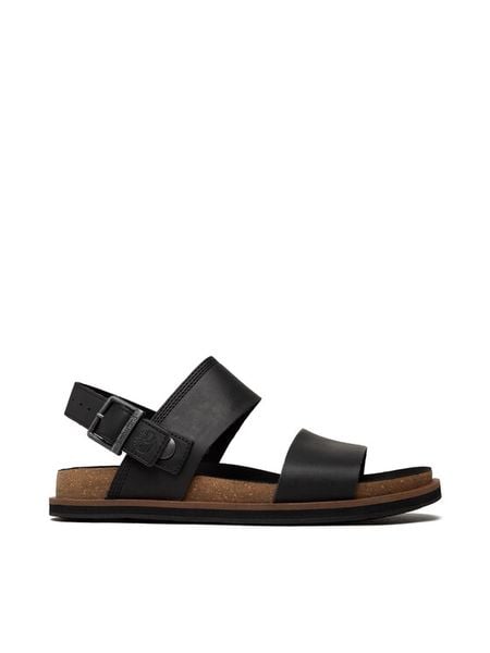 Timberland Sandały Amalfi Vibes TB0A2CET015 Czarny. Czarne sandały męskie Timberland, ze skóry, bez zapięcia. Za 439.99 zł.