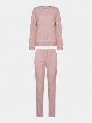 Selmark Piżama Espiga P6473 Różowy Regular Fit. Czerwone piżamy damskie Selmark, bez wzorów, z wiskozy, bez ramiączek. Za 349.99 zł.