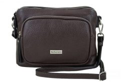 Listonoszka skórzana BARBERINI'S c. brązowa 990-11. Brązowe torebki shopper damskie Barberinis, bez wzorów, ze skóry, biznesowe, małe, bez dodatków. Za 239.99 zł.
