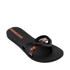Japonki damskie Ipanema Kirei Chic. Czarne klapki damskie Ipanema, bez wzorów, z materiału, sportowe, bez obcasa. Za 69.00 zł.