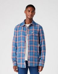 WRANGLER SHACKET MĘSKA KOSZULA W KRATĘ DŁUGI RĘKAW W5B3BXA20 112146103. Koszule męskie Wrangler, m, bez wzorów, bez kołnierzyka, bez ramiączek. Za 129.99 zł.