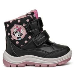 Śniegowce Geox. Czarne śniegowce dziewczęce Geox, bez zapięcia. Za 279.99 zł.