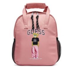 Plecak Guess. Czerwone plecaki damskie Guess, z aplikacjami, sportowe. Za 234.99 zł.