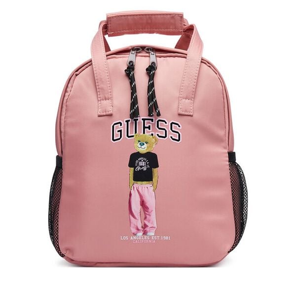 Plecak Guess. Czerwone plecaki damskie Guess, z aplikacjami, sportowe. Za 210.99 zł.