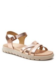 Geox Sandały J Sandal Soleima Gir J45GSA 000CF C7018 D Różowe złoto. Czerwone sandały dziewczęce Geox, ze skóry, bez zapięcia. Za 329.99 zł.