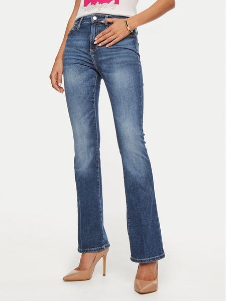 Guess Jeansy W4YA0L D5926 Granatowy Flare Fit. Niebieskie jeansy damskie Guess. Za 279.99 zł.
