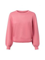 Nümph Sweter damski z dzianiny - Nubir Solid Kobiety drobna dzianina różowy jednolity, S. Czerwone swetry damskie Nümph, s, z aplikacjami, z dzianiny, bez kołnierzyka, bez ramiączek, bez kaptura. Za 249.95 zł.