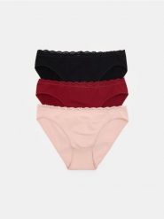 Majtki figi z koronką 3 pack - wielobarwny. Figi damskie Sinsay, l, bez wzorów, z koronki. Za 25.99 zł.