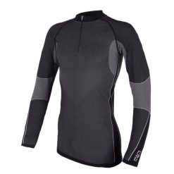 Bluza bezszwowa CMP. Czarne bluzki z długim rękawem męskie CMP, m, bez wzorów, bez kołnierzyka. Za 262.50 zł.