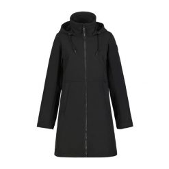 Długa kurtka softshell do wędrówek damska Icepeak Agaram. Czarne kurtki damskie Icepeak, l, bez wzorów, z materiału, bez kaptura. Za 475.50 zł.