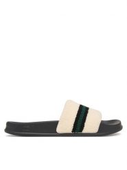 Tommy Hilfiger Klapki Hilfiger Towelling Pool Slide FM0FM06007 Kremowy. Białe klapki męskie Tommy Hilfiger, z materiału. Za 209.99 zł.