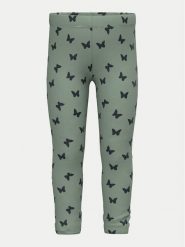 NAME IT Legginsy 13225451 Zielony Slim Fit. Zielone legginsy dla dziewczynek Name it, bez wzorów, z bawełny. Za 49.99 zł.
