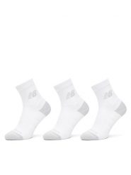 New Balance Skarpety długie Active Cushion Quarter Socks LAS35204WT Biały. Białe skarpety damskie New Balance, bez wzorów, z materiału. Za 99.99 zł.