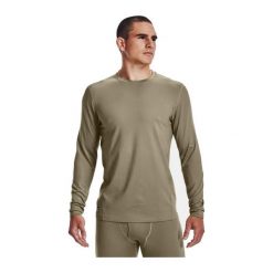 Koszulka termoaktywna męska Under Armour Tactical Crew CGI Base. Brązowe koszulki sportowe męskie Under Armour, m, bez wzorów, bez kołnierzyka, bez ramiączek, do biegania. Za 169.99 zł.