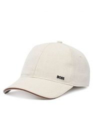 BOSS Czapka z daszkiem 50562788 Biały. Białe rękawiczki męskie Boss, bez wzorów, z bawełny. Za 279.99 zł.