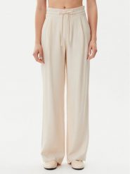 Calvin Klein Jeans Spodnie materiałowe J20J225339 Beżowy Straight Fit. Brązowe jeansy damskie Calvin Klein Jeans. Za 239.99 zł.