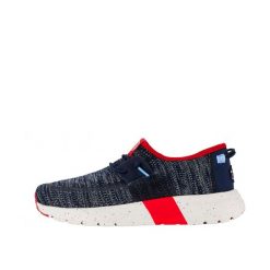 Tenisówki Hey Dude Model Sirocco M Sport Mode Kolor Niebieski. Czerwone trampki męskie Hey dude, bez wzorów, z dzianiny, sportowe, bez zapięcia. Za 229.00 zł.