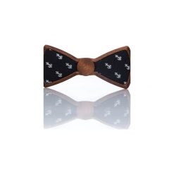 Sailor – Drewniana Mucha w Kotwice. Czarne krawaty i muchy Woodenlife, z bawełny. Za 119.00 zł.