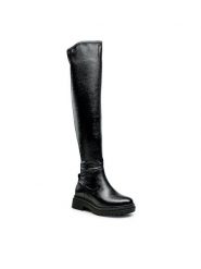 MICHAEL Michael Kors Muszkieterki Cyrus Otk 40F2CYFB5B Czarny. Czarne kozaki damskie MICHAEL Michael Kors, ze skóry, bez obcasa, na płaskiej podeszwie. Za 1,669.00 zł.