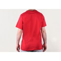 Koszulka męska nike air jordan iconic jumpman tee gym red. Czerwone koszulki sportowe męskie Jordan, m, bez wzorów, z bawełny, bez kołnierzyka, bez ramiączek, do koszykówki. Za 139.00 zł.