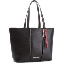 Torebka CALVIN KLEIN - City Leather Shopper K60K604476 001. Czarne torebki shopper damskie Calvin Klein, ze skóry. Za 1,299.00 zł.