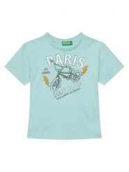 United Colors Of Benetton T-Shirt 3I1XG10IJ Zielony Regular Fit. Zielone t-shirty dla chłopców United Colors Of Benetton, bez wzorów, z bawełny, bez ramiączek. Za 29.99 zł.