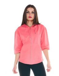 Damska bluza basic 3/4. Zielone bluzy sportowe damskie LEONE 1947 APPAREL, l, bez wzorów, z bawełny, z kapturem, na fitness i siłownię. Za 147.31 zł.