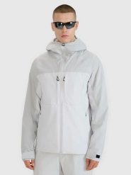 KURTKA TECHNICZNA MĘSKA 4F TREKKINGOWA Z KAPTUREM Z KAPTUREM SZARA. Szare kurtki męskie 4f, l, bez wzorów, z kapturem. Za 399.99 zł.