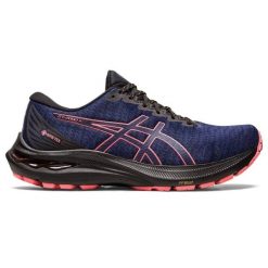 Buty Asics Gt 2000 11 Gtx W 1012B304003 niebieskie. Niebieskie obuwie sportowe damskie bez wzorów, z gore-texu, do biegania. Za 814.67 zł.