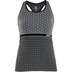 Craft Tank Top Damski Core Block, Czarno-Biały S. Białe topy damskie marki Craft, z materiału. W wyprzedaży za 115.00 zł.