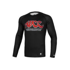 Longsleeve męski Pitbull Rashguard ADCC. Czarne bluzki z długim rękawem męskie PITBULL, m, bez wzorów, bez kołnierzyka. Za 159.00 zł.