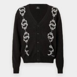 Volcom Sweter Daniel Shepard Czarny. Czarne swetry przez głowę męskie Volcom, bez wzorów, bez kołnierzyka. Za 401.85 zł.