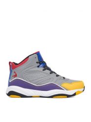 SHAQ Buty do koszykówki C-SHAQNOTIZE AQ95000B-B Szary. Szare buty sportowe chłopięce Shaq, bez wzorów, ze skóry, bez zapięcia, do koszykówki. Za 199.99 zł.