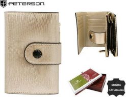 Peterson Elegancki, skórzany portfel damski - Peterson NoSize. Portfele damskie Peterson, bez wzorów. Za 244.30 zł.