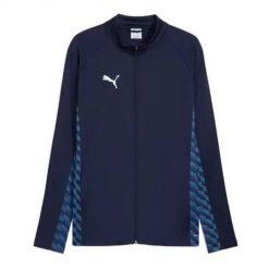 Bluza piłkarska męska Puma TeamLIGA26. Niebieskie bluzy sportowe męskie Puma, m, bez wzorów, z materiału, bez kaptura, do piłki nożnej. Za 319.99 zł.