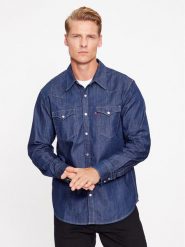 Levi's® Koszula Barstow Western Standard 85744-0000 Granatowy Standard Fit. Niebieskie koszule męskie m, bez wzorów, z bawełny, bez kołnierzyka, bez ramiączek. Za 249.99 zł.