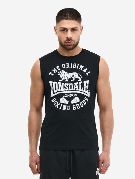 Tank top Lonsdale Boldron. Białe t-shirty męskie Lonsdale, m, bez wzorów, z bawełny, vintage, bez kołnierzyka. Za 132.50 zł.