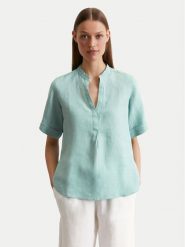Marc O'Polo Koszula 516 1135 41069 Zielony Regular Fit. Zielone bluzki damskie Marc O'Polo, bez wzorów, ze lnu, bez kołnierzyka, bez ramiączek. Za 189.99 zł.