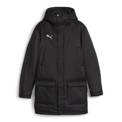 Puma Kurtka Teamfinal Winter 65856903. Czarne kurtki męskie Puma, m, bez wzorów, do piłki nożnej. Za 431.99 zł.