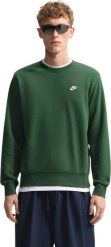 Nike Bluza męska Club FT zielona FN3888 323 S. Zielone bluzy męskie Nike, m, bez wzorów, bez kaptura. Za 285.10 zł.