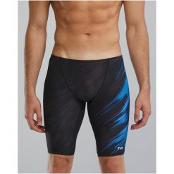 Spodenki pływackie TYR M DE JAMMER CYC. Niebieskie kąpielówki męskie TYR, m, bez wzorów, do pływania. Za 229.99 zł.