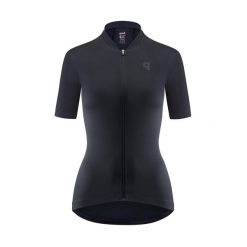 Koszulka rowerowa damska Quest Racing Aero. Czarne koszulki sportowe damskie Quest, l, bez wzorów, bez kołnierzyka, bez ramiączek, rowerowe. Za 239.99 zł.