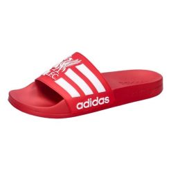 Klapki adilette Liverpool FC 2025/26. Białe klapki męskie Adidas, z materiału, eleganckie. Za 155.00 zł.